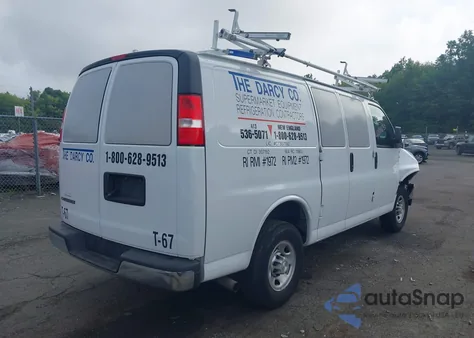 2023 Chevrolet Express Cargo Rwd 2500 Regular Wheelbase Wt from USA, damaged, VIN 1GCWGAFP7P1204220